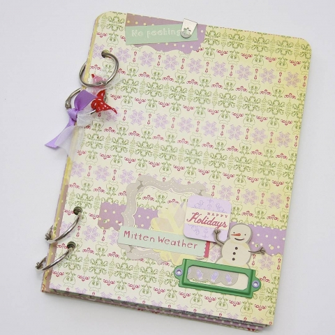 Recycle a Christmas planner into a Christmas album creative christmas album